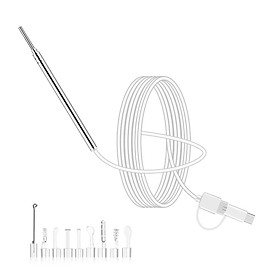 Mini Endoscope Camera 3.9MM 6 LEDs Three-in-one Interface USB Inspection Ear Nose Visual Health Care with Ear Pick Set