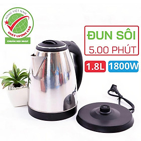 Mua Ấm Siêu Tốc Inox 1 8 Lít Đun Sôi Cực Nhanh Tự Ngắt Đế rời