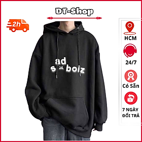 Áo Hoodie SadBoiz Unisex Nam Nữ Chất Vải Nỉ Bông dày vừa thích hợp mặc giữ ấm mùa đông chống nắng hè