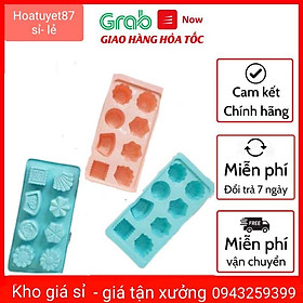 Khay làm đá, làm thạch dẻo 8 viên NHỰA VIỆT NHẬT nhiều hình cute (MS: 6921)