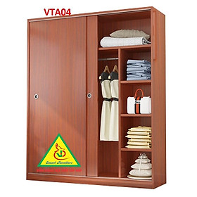 Tủ quần áo thiết kệ hiện đại - Tủ quần áo gỗ MDF VTA04