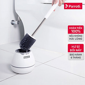 Mua Cọ Bồn Cầu Toilet  Cọ Vệ Sinh Cao Cấp - Parroti Silicon SL01 – Có Bình Đựng Nước Tẩy  Cây Gắp Tóc Tiện Dụng