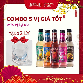 Combo 5 Cocktail Fruitales TẶNG 2 LY (Mix vị tự do)
