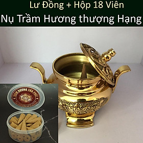 Lư Đốt Trầm Hương bằng Đồng cực đẹp