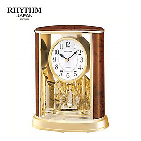 Đồng hồ để bàn Nhật Bản Rhythm 4SG724WS06 Kt 19.6 x 24.0 x 10.6cm, 870g Vỏ nhựa. Dùng Pin.