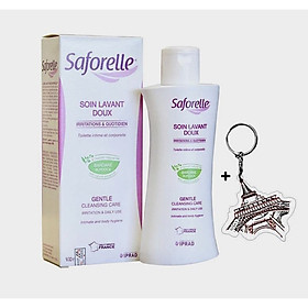 Dung Dịch Vệ Sinh Phụ Nữ SAFORELLE 100ml + Tặng Kèm 1 Móc Khóa Hình Tour Eiffel Viền Đỏ