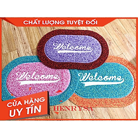 Mua Thảm lau chân Welcome có khả năng giữ bụi  hút nước  chống trơn trượt  độ đàn hồi  độ bền cao - Thảm chùi chân  thảm trải sàn -HENRYSA