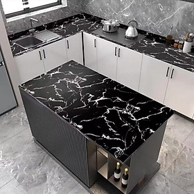 Giấy dán tường 5Mx60CM Giấy dán bếp vân đá MARBLE Giấy dán tường bếp chịu nhiệt chống dầu mỡ chống nước TRÁNG-NHÔM