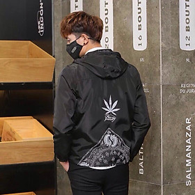 < FREESHIP > Áo khoác dù nam nữ y hình bao đẹp bao chất (chiếc lá)
