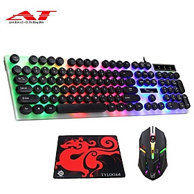 Mua Bộ bàn phím và chuột led có dây mẫu mới 2019 - led 7 màu + TẶNG LÓT CHUỘT