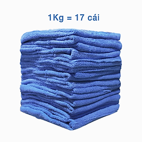 Combo 1kg (17 khăn kích thước 39cmx39cm) dùng cho tiệm rửa xe, trung tâm chăm sóc xe ô tô 