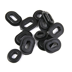 36pcs Black Oval rubber Side Cover Car Grommets For Motorcycle Auto CG125