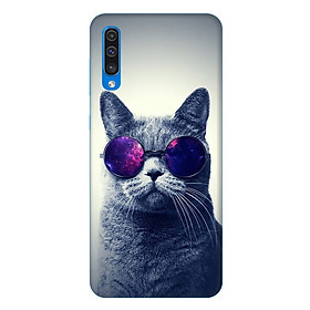 Ốp lưng dành cho điện thoại Samsung Galaxy A50 hình Mèo Con Đeo Kính Mẫu 2 - Hàng chính hãng