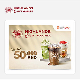 Giftpop - E-voucher Highlands Coffee 50K