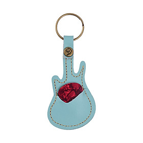 Móc Khóa Da Đựng Miếng Gảy Đàn Guitar Và Miếng Gảy Đàn (5 Cái)