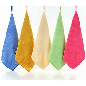 Mua Khăn lau vuông đa năng tiện lợi có dây treo siêu thấm hút lau tay lau bếp vệ sinh nhà cửa 25x25cm