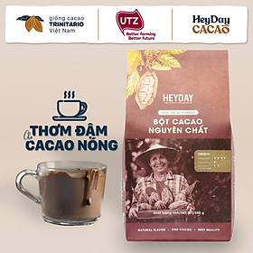 Heyday Bột Cacao Nguyên Chất Không Đường Việt Nam - Dòng Origin