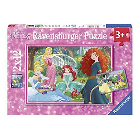 Xếp hình puzzle chủ đề công chúa Disney 2 bộ 12 mảnh Ravensburger RV07620 8
