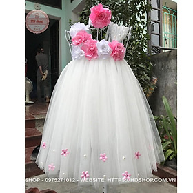 Đầm cho bé gái ️FREESHIP️ Đầm công chúa trắng 6b cho bé gái