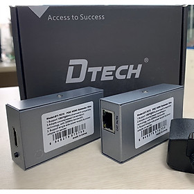Mua Bộ kéo dài hdmi 50M qua dây mạng DTECH DT-7073 (2 thiết bị) - Hàng Chính Hãng