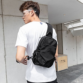 Túi Đeo Chéo Nam Thể Thao Chống Nước Thời Trang YOURWISH TD30 Thiết Kế Balo 1 Quai Đeo Vai Lưng Bụng Bao Tử Vải Đen Mềm Mịn Cao Cấp Phù Hợp Nam Nữ Không Nhăn Xù Màu Đen Nhiều Ngăn Túi Basic Phong Cách Hiện Đại