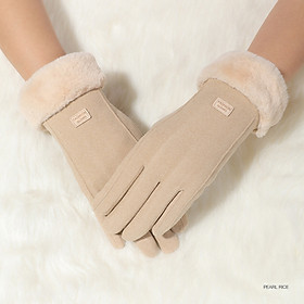 Găng tay nữ giữ ấm mùa đông eXtreme GT1201 vải nhung chống gió, chống mài mòn, cảm ứng điện thoại