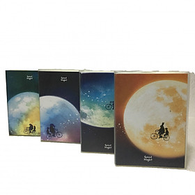 Combo 4 cuốn sổ tay họa tiết mặt trăng