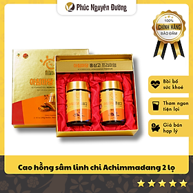 Cao Hồng Sâm Linh Chi Achimmadang 240g x 2 lọ cho phụ nữ tiền mãn kinh