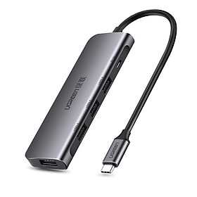 Ugreen UG50979CM136TK Bộ chuyển đổi TYPE C sang 4 USB 3.0 + hỗ trợ nguồn MICRO USB - HÀNG CHÍNH HÃNG