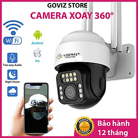 Hình ảnh Camera Wifi Yoosee 4.0 Mpx Full HD, Dòng Ngoài Trời Xoay 360° 4 râu C12 Xem Đêm Có Màu-Đàm Thoại 2 Chiều-Phát Hiện Chuyển Động Chống Trộm-Hàng Nhập Khẩu