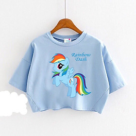 ÁO CROPTOP PONY BÉ GÁI DỄ THƯƠNG CHO BÉ 10-40KG- ÁO THUN BÉ GÁI