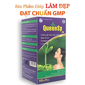 QueenSP - Viên uống bổ sung nội tiết tố tự nhiên, Giúp duy trì và cân bằng nội tiết tố, Ngăn ngừa quá trình lão hóa, giúp da trắng đẹp, khỏe mạnh ( Hộp 60 viên)