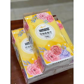 COMBO 6 GÓI KHĂN RÚT ĐÁY KIMONO HOA VÀNG 4 LỚP CAO CẤP TẶNG KÈM 2 MÓC TREO