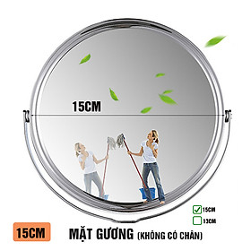 Gương trang điểm đèn LED Chân Xòe cảm ứng để bàn phóng đại 3 lần