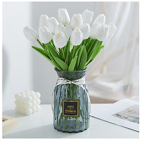 Bông Hoa Tulip Nhân Tạo Trang Trí Đẹp Mắt hoa giả decor trang trí nhà lọ hoa giả để bàn H02