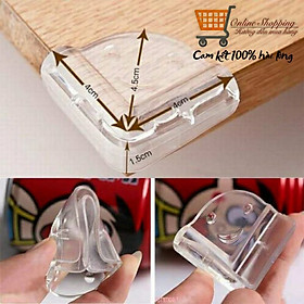 Mua Bịt Góc Cạnh Bàn  cạnh tủ Chống Va Đập cho bé bằng silicon  keo dính 3M siêu chắc
