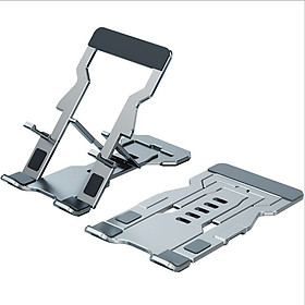 Mua Giá Đỡ Điện Thoại Máy Tính Bảng Ipad Hợp Kim Nhôm Cao Cấp - Điều Chỉnh Góc Độ - Trục Kép- Gấp Lại Tiện Lợi