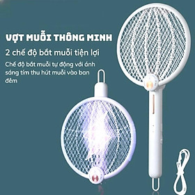 Mua VỢT MUỖI GẤP GỌN THÔNG MINH 2 CHẾ ĐỘ BẮT MUỖI