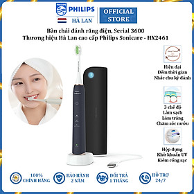 Bàn chải đánh răng điện Philips Sonicare HX2461 3 chế độ - Hàng Chính Hãng