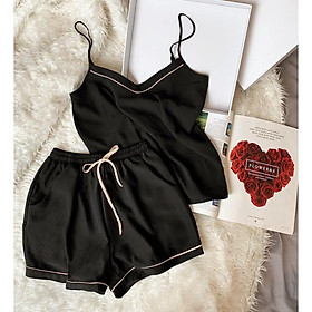 BỘ ĐỒ NGỦ LỤA 2 DÂY, BỘ PIJAMA LỤA ĐẸP 2021