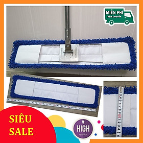 Hình ảnh Cây lau nhà san hô 60cm cây lau sàn công nghiệp sợi microfiber siêu sạch siêu thấm hút cho trường học bệnh viện...