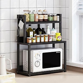 Kệ Gia Vị Để Bàn Nhà Bếp - Kệ Gia Vị Khung Sắt Sơn Tĩnh Điện 3 tầng