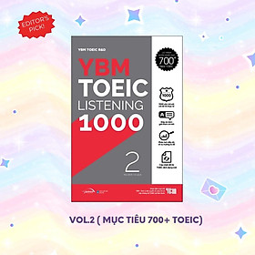 Sách YBM TOEIC LISTENING1000 Vol.2 (YBM Actual Toeic Tests LC 1000) - Alphabooks - BẢN QUYỀN