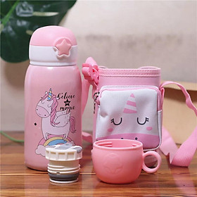 Mua Bình Giữ Nhiệt Cute cho bé đi học (có tặng kèm túi )