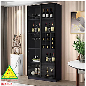 Mua Tủ Rượu Trang Trí Phòng Khách Bằng Gỗ MDF Cánh Kính – Sang Trọng - Hiện Đại TRK502 - NỘI THẤT LẮP RÁP VIENDONGADV