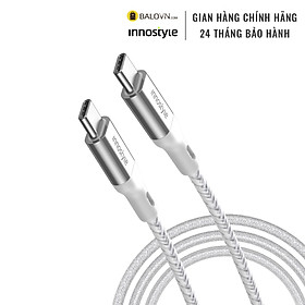 Cáp Innostyle Powerflex USB-C To C 60W 1.5M Cho Smartphone, iPad, MacBook ICC150AL - Hàng chính hãng