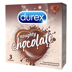 Hình ảnh Bao cao su Durex Naughty Chocolate hộp 3 bao