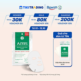 Mặt nạ chuyên biệt cho da mụn Acnes Blemish Control Mask (3 miếng/1 Gói/ 65ml)