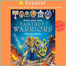 Sách - Build Your Own Fantasy Warriors Sticker Book by Simon Tudhope (UK edition, paperback)