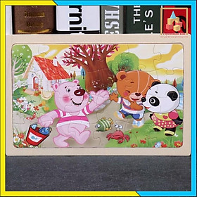 Đồ chơi Xếp hình gỗ Puzzle 24 miếng ghép cho bé Hàng Loại 1